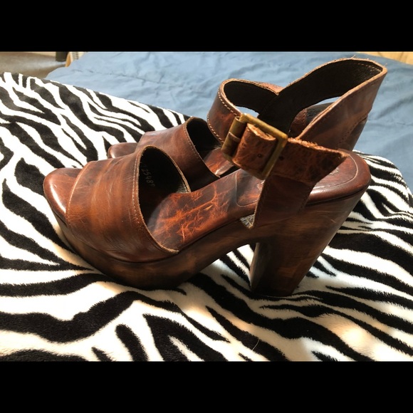 Freebird by Steven Shoes - Freebird wood & leather heels